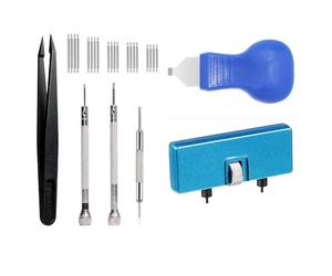 CENMEN Kit d'outils de remplacement de batterie de montre 26 pièces, kit de réparation de montre, outil de retrait de dos de montre, levier d'ouverture de boîtier de montre