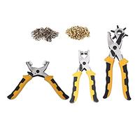CENMEN Kit d'outils pour perforateur de ceinture en cuir + pince à œillets + bouton pression