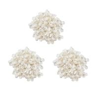CENMEN Lot de 1 500 magnifiques perles argentées en forme de fleur de 6 mm pour la fabrication de bijoux
