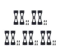 CENMEN Lot de 10 supports métalliques pour voiture B1 B14 B16 B24 C14 C24 B36 Mn D90 D91 RC Kit de pièces de bricolage en métal Noir