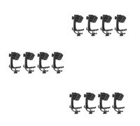 CENMEN Lot de 12 clips de microphone pour batterie - Résistant aux chocs - Accessoires pour instruments de musique