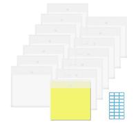 CENMEN Lot de 15 organiseurs de rangement en plastique transparent pour scrapbooking - 32,6 x 30,5 cm