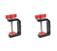 CENMEN Lot de 2 supports de serrage en C avec trou de vis 1/4 3/8 pour appareil photo, photographie, vidéo, support de bureau