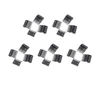 CENMEN Lot de 20 peignes de fixation pour guide de coupe avec dos en métal 3 mm, 6 mm, 9 mm, 12 mm