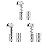 CENMEN Lot de 3 adaptateurs de buse de graisse - Accessoire de coupleur de graisse à 90 degrés avec manchon 3 angles de mâchoire Outil de graisse