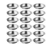 CENMEN Lot de 30 palettes de peinture en acier inoxydable avec ouverture de 5,1 cm - Mini palettes de peinture en métal