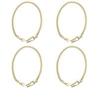 CENMEN Lot de 4 chaînes de montre de poche rétro vintage Doré