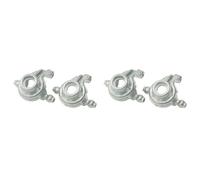 CENMEN Lot de 4 coques de direction avant en métal pour XLF X03 X04 X-03 X-04 1/10 Brushless RC Car Upgrade Parts Spare Accessories