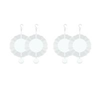 CENMEN Lot de 4 éoliennes à sublimation 20,3 cm, sculpture 3D double face alimentée par le vent pour cour et jardin