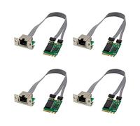 CENMEN Lot de 4 mini cartes réseau PCIE M.2 A+E vers RTL8111F Gigabit Ethernet à port RJ45