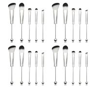 CENMEN Lot de 4 pinceaux de maquillage perlés en perles de silicone