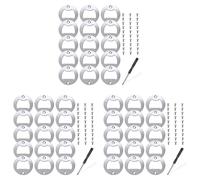 CENMEN Lot de 45 pièces d'inserts en acier inoxydable pour décapsuleur, moules en résine