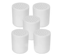 CENMEN Lot de 5 filtres de douche à 20 étapes à haut rendement pour eau dure (blanc)