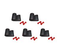 CENMEN Lot de 5 housses de volant universelles tressées sur le volant en cuir synthétique pour couvrir l'ensemble du connecteur unique 38 cm