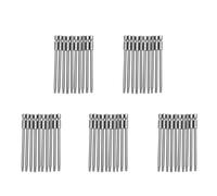 CENMEN Lot de 50 embouts de tournevis Torx T20 de 100 mm de longueur 6,35 mm, gris argenté