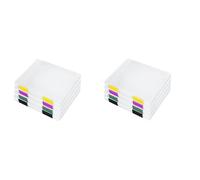 CENMEN Lot de 8 boîtes de rangement portables en plastique pour projets de scrapbooking et papier à lettres de 21,6 x 27,9 cm