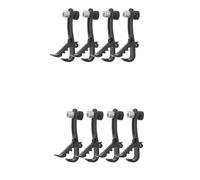 CENMEN Lot de 8 clips de microphone de batterie résistants aux chocs - Réglable - Support de microphone pour perche de microphone - Pince universelle