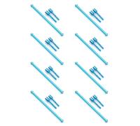 CENMEN Lot de 8 ensembles d'arbre d'entraînement central en métal et joint d'hélice pour TT-02 TT-02B TT02 TT02B 1/10 RC pièces de mise à niveau de voiture, 1