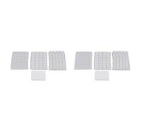 CENMEN Lot de 8 moules à briques miniatures à l'échelle 1/16, kit de bricolage pour table de sable, accessoires de paysage