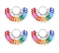 CENMEN Organisateur de clés portable en métal avec 120 crochets à ressort et étiquettes avec anneau et fenêtre d'étiquettes