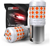 CENMOLL 382 P21W BA15S Ampoule LED Rouge Super Lumineux 40W 2000LM 12V-24V Canbus Sans Erreur 1156 BA15S 382 P21W Ampoules de Voiture pour Feu de Stationnement de Recul Feu de Frein Arrière, Pack de 2