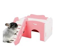 CENMOO Cabane pour hamster | Petite maison cachette avec toboggan - Accessoires pour cage de hamster, trucs pour hamster nain syrien et autres petits animaux de compagnie de taille similaire