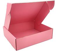 Cenoid Carton Emballage Colis 25 x 20 x 7 cm Petit Format, Lot de 25 Boîtes d'expédition Cadeaux Postal (rosa)