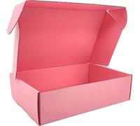 Cenoid Carton Emballage Colis 30 x 23 x 10 cm Grand Format, Lot de 20 Boîtes d'expédition Cadeaux Postal (rose)