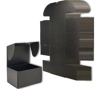 Cenoid Carton Emballage Colis 30 x 23 x 15 cm Grand Format, Lot de 15 Boîtes d'expédition Cadeaux Postal (noires)