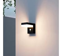 Cenova - Applique Solaire Décorative - Acier - Noir