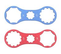 CENPEK 2Pcs Vtt Fourche Épaule Cap Clé Compatible Avec Suntop Xcm/Xcr/Xct/Rst - Rouge + Bleu