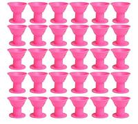 CENPEK 30 pièces Petit + Grand bigoudi en Silicone sans entraînement Sac de Rangement pour Dames