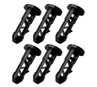 CENPEK 6 pièces goupille de charnière de couvercle de poubelle à roulettes, goupilles de charnière de poubelle à roulettes en plastique 65 x 32 mm pour poubelles à roulettes de 240 L (noir)