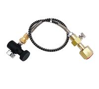 CENPEK Adaptateur 1500PSI Paintball SCBA Station de remplissage Adaptateur de charge avec tuyau Microbore 61 cm Vanne de gonflage cylindre de plongée (W21.8-14)