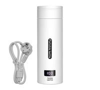 CENPEK Bouilloire De Voyage 500 Ml Petite Tasse D'Eau Électrique Avec Affichage De La Température Led Avec Arrêt Automatique Pour Voyager Blanc