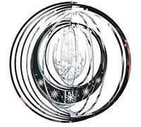 CENPEK Carillon à vent en métal 3D avec pendentif en forme de papillon - Résistant aux intempéries - En acier inoxydable - À suspendre - Décoration extérieure