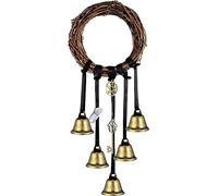 CENPEK Cloches de sorcière de protection pour poignée de porte, carillon à vent Wiccan, objets de sorcière, fournitures de sorcellerie Wicca positives pour décoration d'intérieur bohème