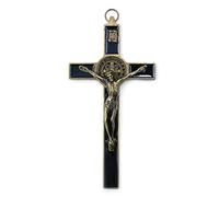 CENPEK Crucifix Jésus Christ Croix Statue Figurine pour Voiture Maison Chapelle Décor - Bronze antique