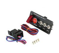 CENPEK DC 12V panneau de commutateur d'allumage 5 en 1 bouton-poussoir de démarrage de moteur de voiture LED à bascule pour voiture de course