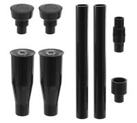 CENPEK Kit de buse de Pompe de Bassin 8 pièces, Pompe de Fontaine de Jardin en Plastique, Ensemble de têtes de Cascade, Petit kit de tête de buse de Fontaine (Noir)