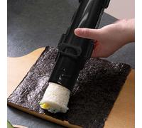 CENPEK Kit de Fabrication de sushis, Rouleau à Sushi Multifonctionnel Bazooka, kit de Rouleaux de Sushi, Moule à Sushi pour sushis Plus diversifiés, Outil de Rouleau de Viande végétale (Noir)