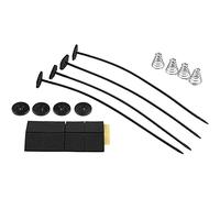 CENPEK Kit de Montage Universel pour Ventilateur électrique de Voiture - Kit de Montage de Ventilateur de Refroidissement de Voiture - Sangles de Serrage - Supports de Pieds de Support (Noir)