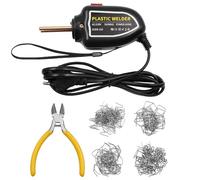 CENPEK Kit De Soudage En Plastique 220 V 100 W Mini Soudeur En Plastique Avec 200 Agrafes Chaudes Pour Les Réparations De Pare-Chocs De Voiture, Garde-Boue, Kayak - Noir