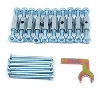 CENPEK Lot de 10 entretoises de réparation de boîte de dérivation de type 86 - Boîtier inférieur de réparation de cassette - 52 à 65 mm - Plage de réglage