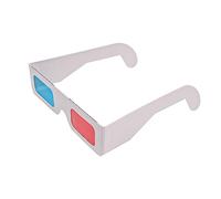CENPEK Lot de 10 Lunettes en Papier 3D pour Films Lunettes 3D en Papier Anaglyphe Vue Vidéo Virtuelle 3D Verre Vidéo 3D pour Cinéma Maison TV Films, Etc.