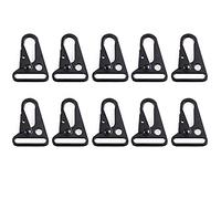 CENPEK Lot de 10 mousquetons à ouverture élargie de 2,5 cm pour porte-clés, sac d'extérieur