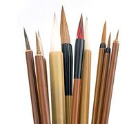 CENPEK Lot de 10 pinceaux de calligraphie chinoise Kanji japonais Sumi