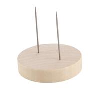 CENPEK Lot de 10 supports de poupées en bois crochetés faits à la main, avec épingles métalliques, pour poupées et figurines Amigurumi