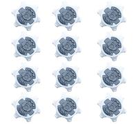 CENPEK Lot de 12 crampons antidérapants pour chaussures de golf, faciles à changer, blanc