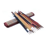 CENPEK Lot de 12 pinceaux de calligraphie chinoise Kanji japonais Sumi